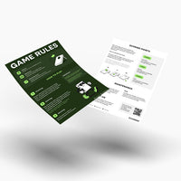 Game rules metal plate